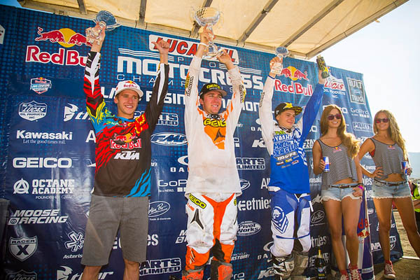 Podium motocross ama 250cc Lake Elsinore 2013