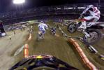 James Stewart en camra embarque lors du supercross ama Oakland 2014